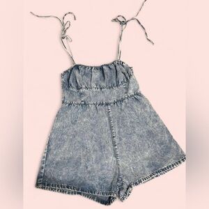 Denim Blue Romper